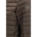 Brown Recycled Polyester Full-Length Jacket