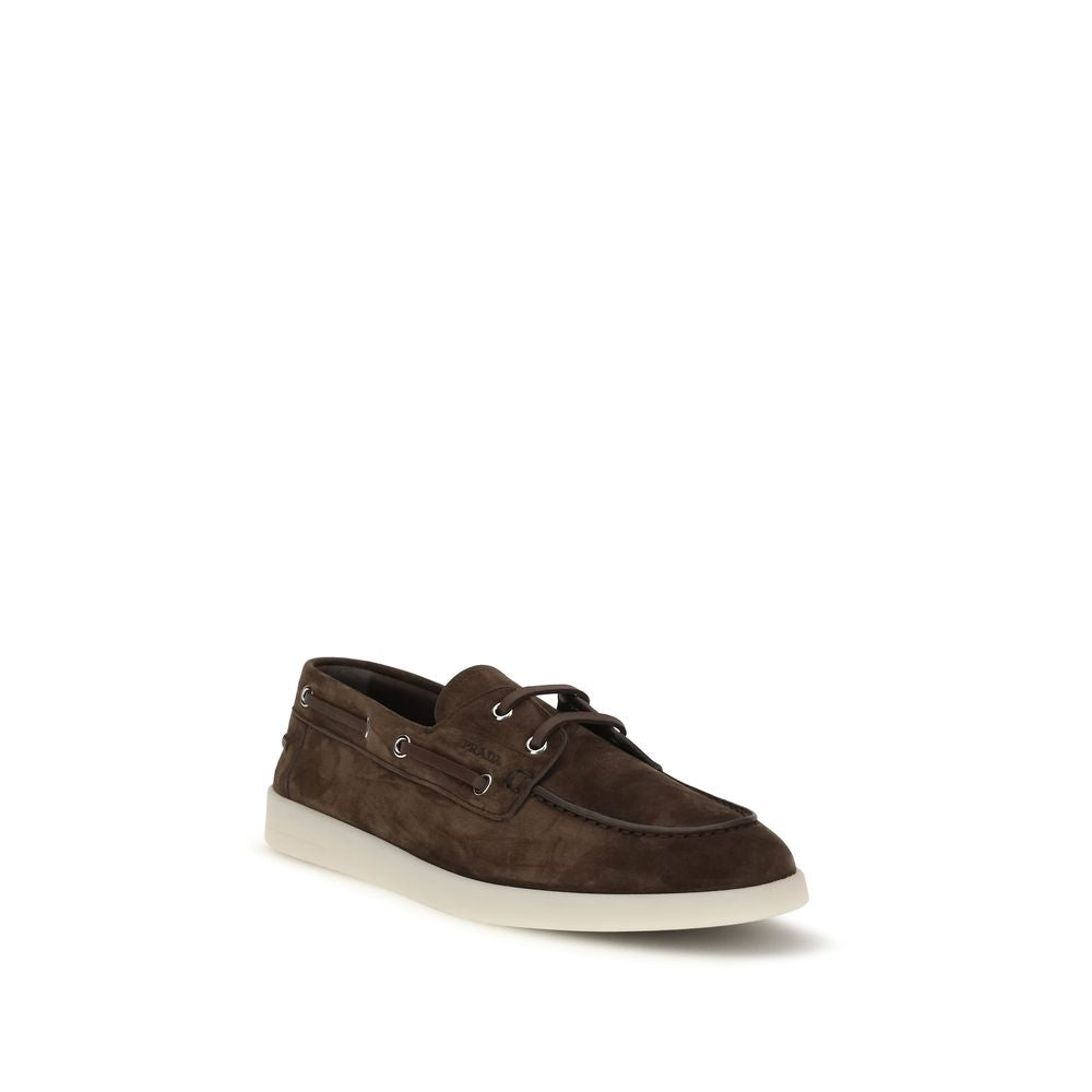Suede Calf Leather Boat Loafers