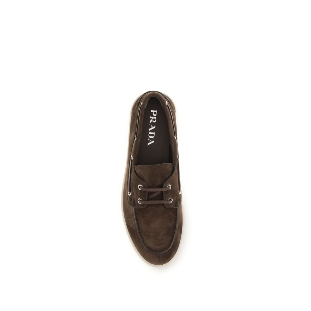 Suede Calf Leather Boat Loafers