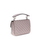 Lambskin Nappa Rockstud Spike Shoulder Bag