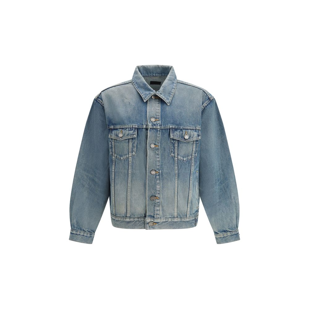 Blue Cotton Denim Trucker Jacket