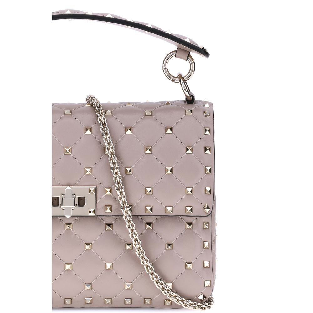 Lambskin Nappa Rockstud Spike Shoulder Bag