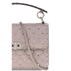 Lambskin Nappa Rockstud Spike Shoulder Bag