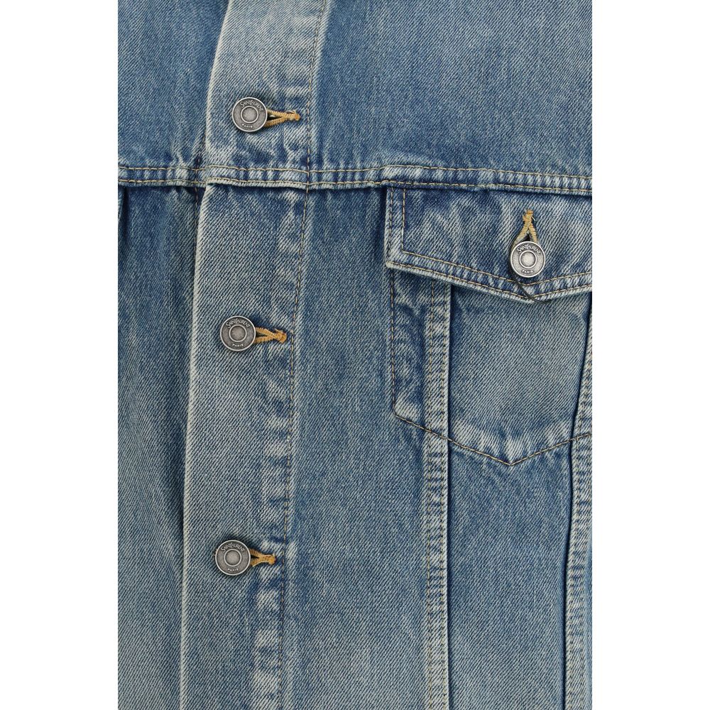 Blue Cotton Denim Trucker Jacket