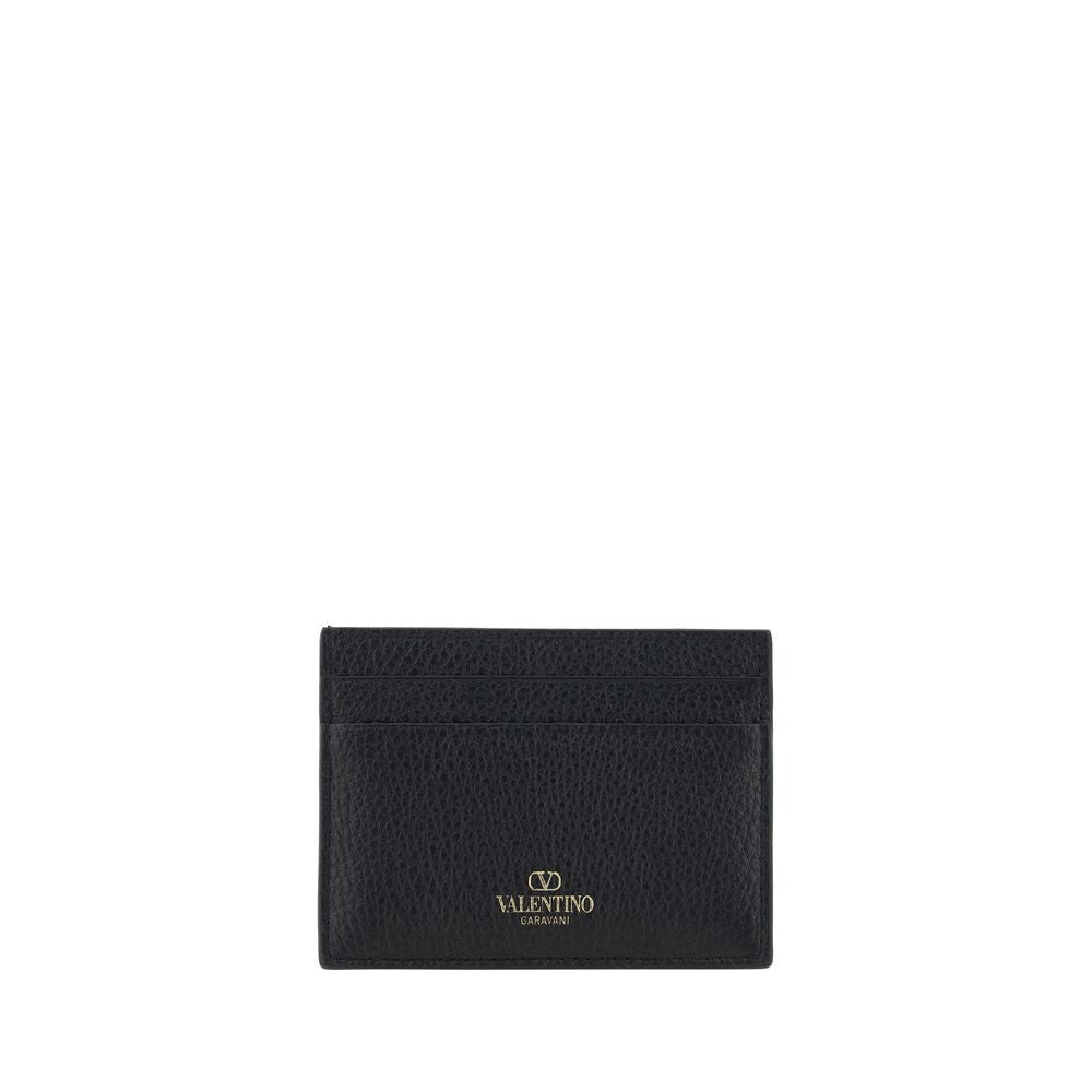 Calf Leather Rockstud Card Holder