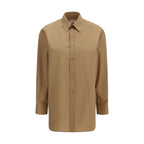 Beige Cotton Cassandre Oversize Shirt
