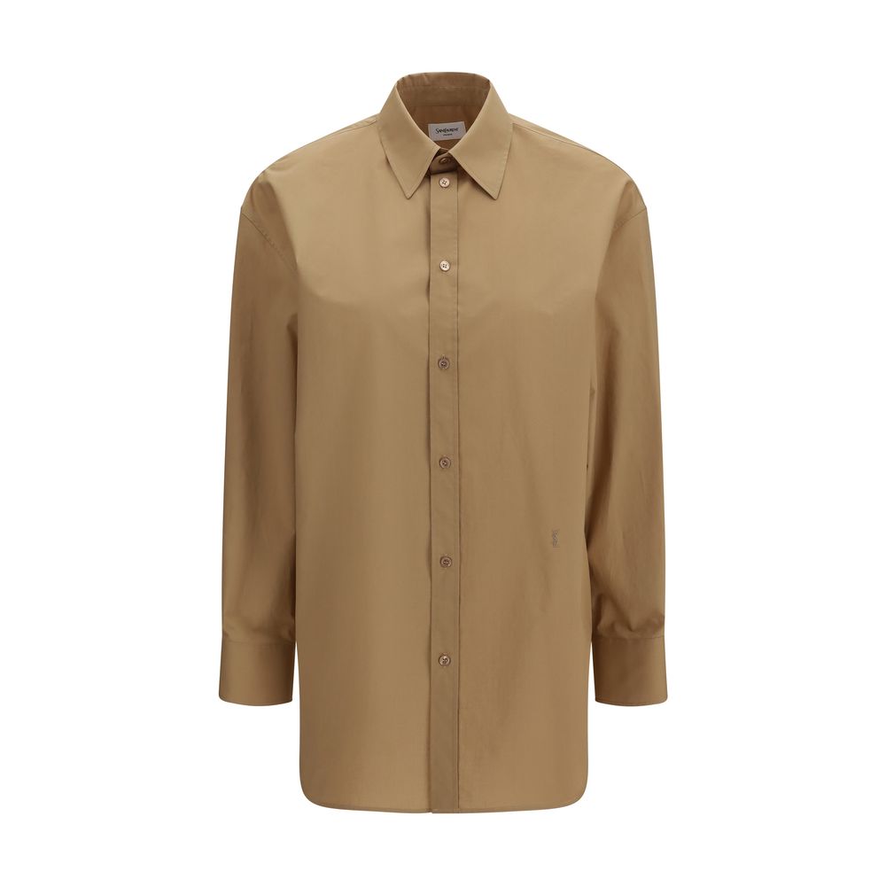 Beige Cotton Cassandre Oversize Shirt