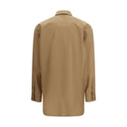 Beige Cotton Cassandre Oversize Shirt