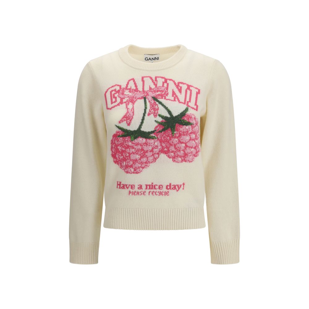 Beige Merino Wool Oves Sweatshirt