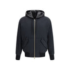 Black Nylon Bomber