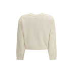 Paris Cropped Cotton Sweatshirt