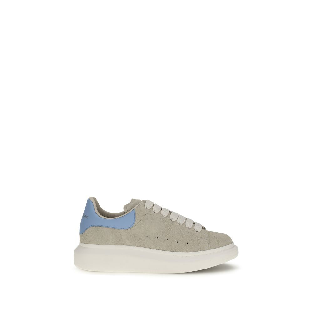 Oversized Suede and Leather Sneakers