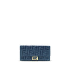 Jacquard Denim FF Clutch