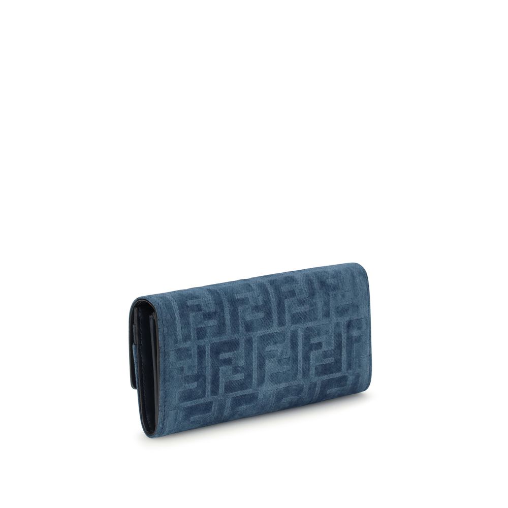 Jacquard Denim FF Clutch