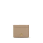 Garnet Calfskin VLogo Signature Card Holder
