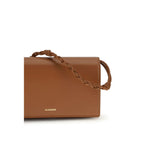 Brown Tangle Wallet With Shoulder Strap