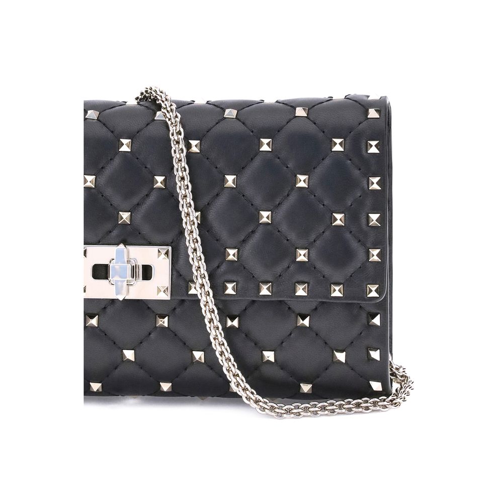 Lambskin Rockstud Spike Shoulder Bag