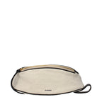 Beige Fabric Backpack