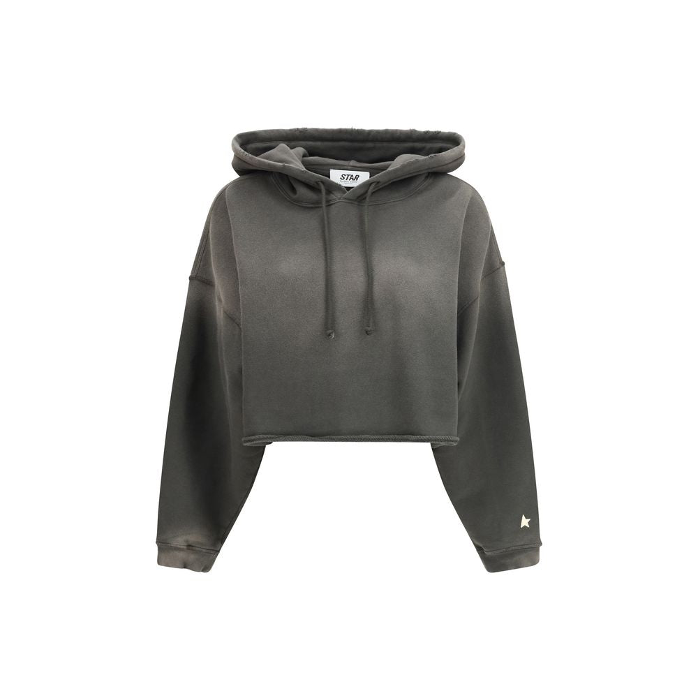 Cropped Cotton Hoodie