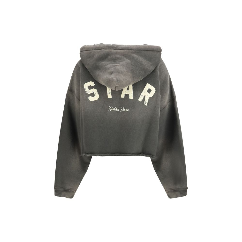 Cropped Cotton Hoodie