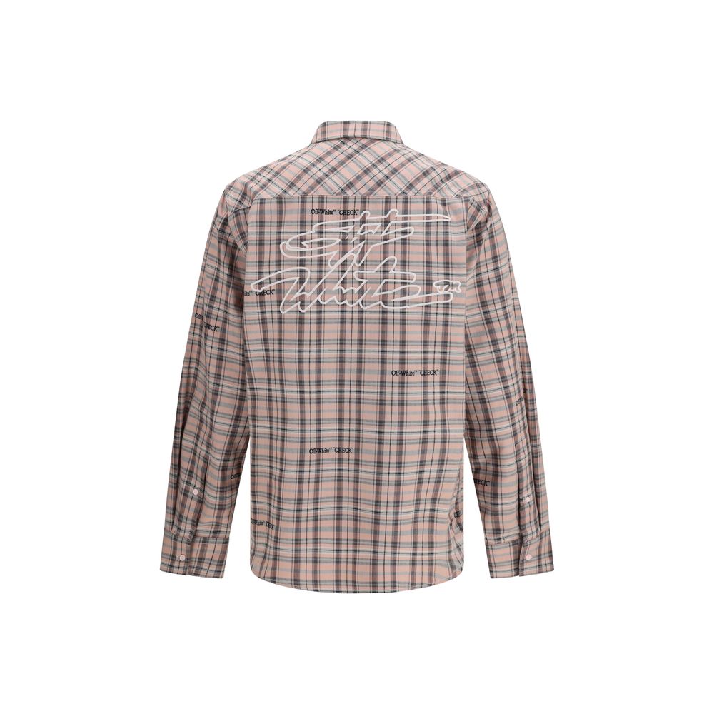 Multicolor Pattern Oversize Cotton Flannel Shirt
