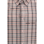 Multicolor Pattern Oversize Cotton Flannel Shirt