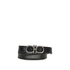 Gancini Interwoven Calf Leather Regular Belt