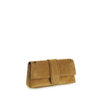 Beige Suede Le Bambino Chaine Shoulder Bag