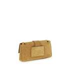 Beige Suede Le Bambino Chaine Shoulder Bag