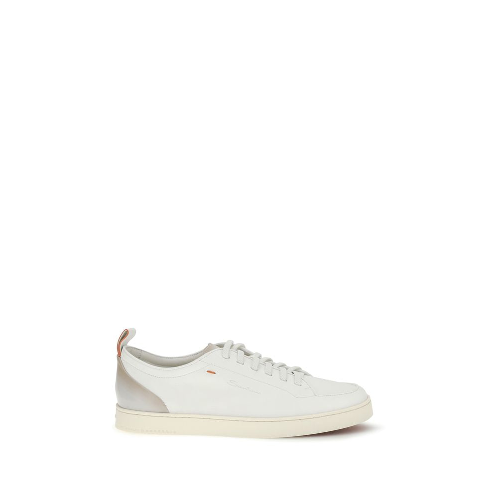 Calf Leather Lace-Up Sneakers