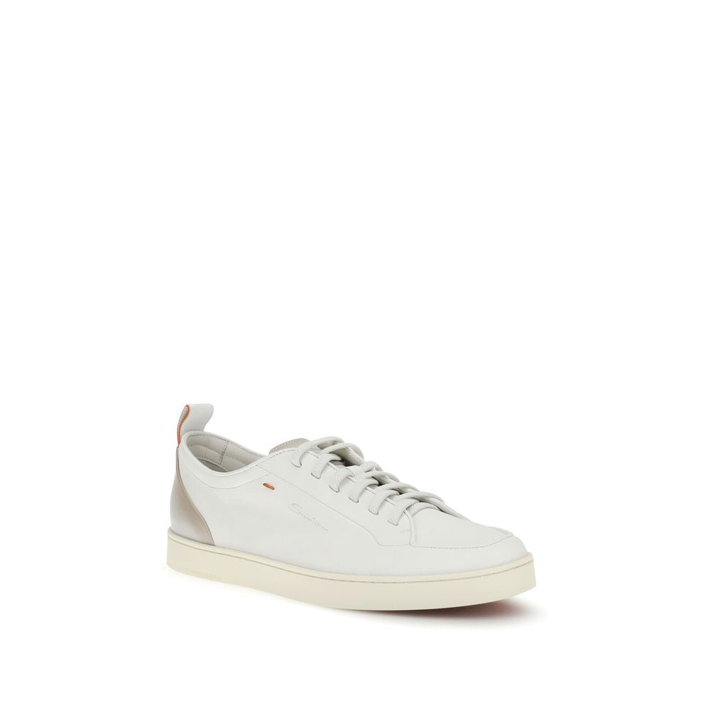 Calf Leather Lace-Up Sneakers