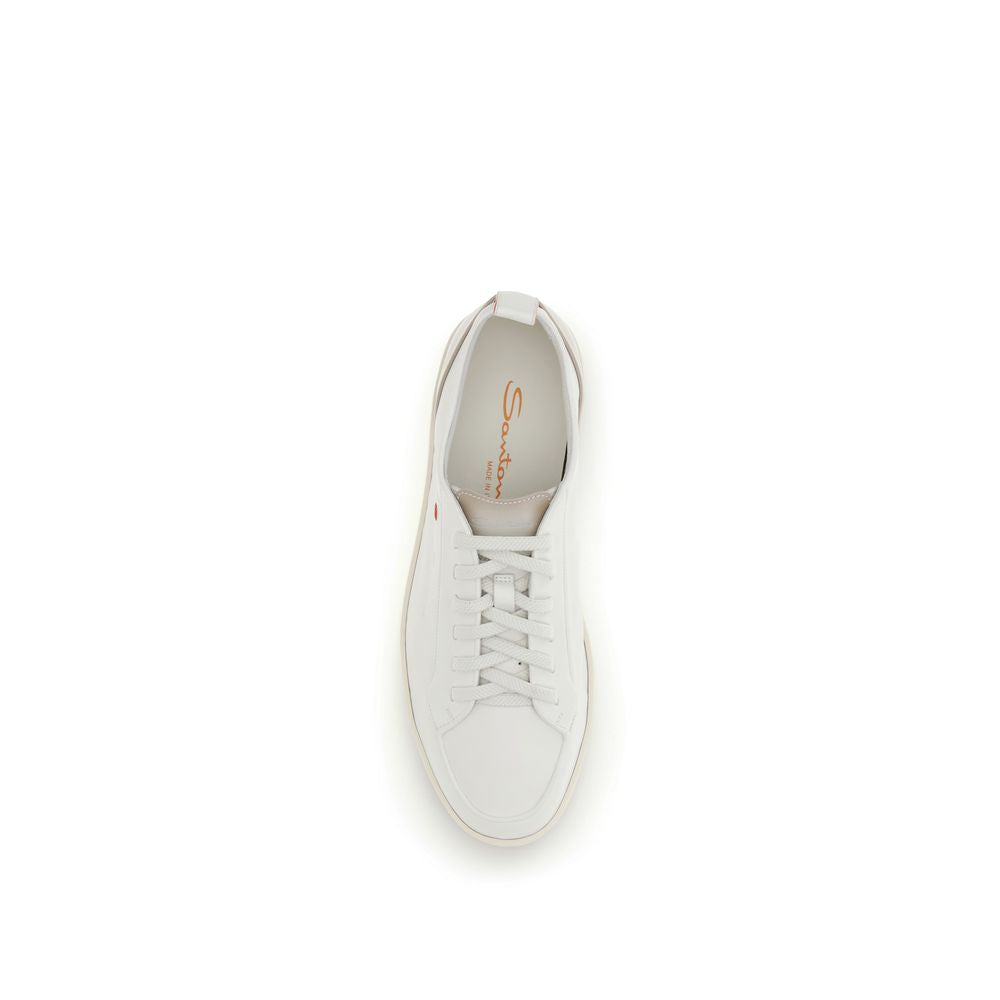 Calf Leather Lace-Up Sneakers