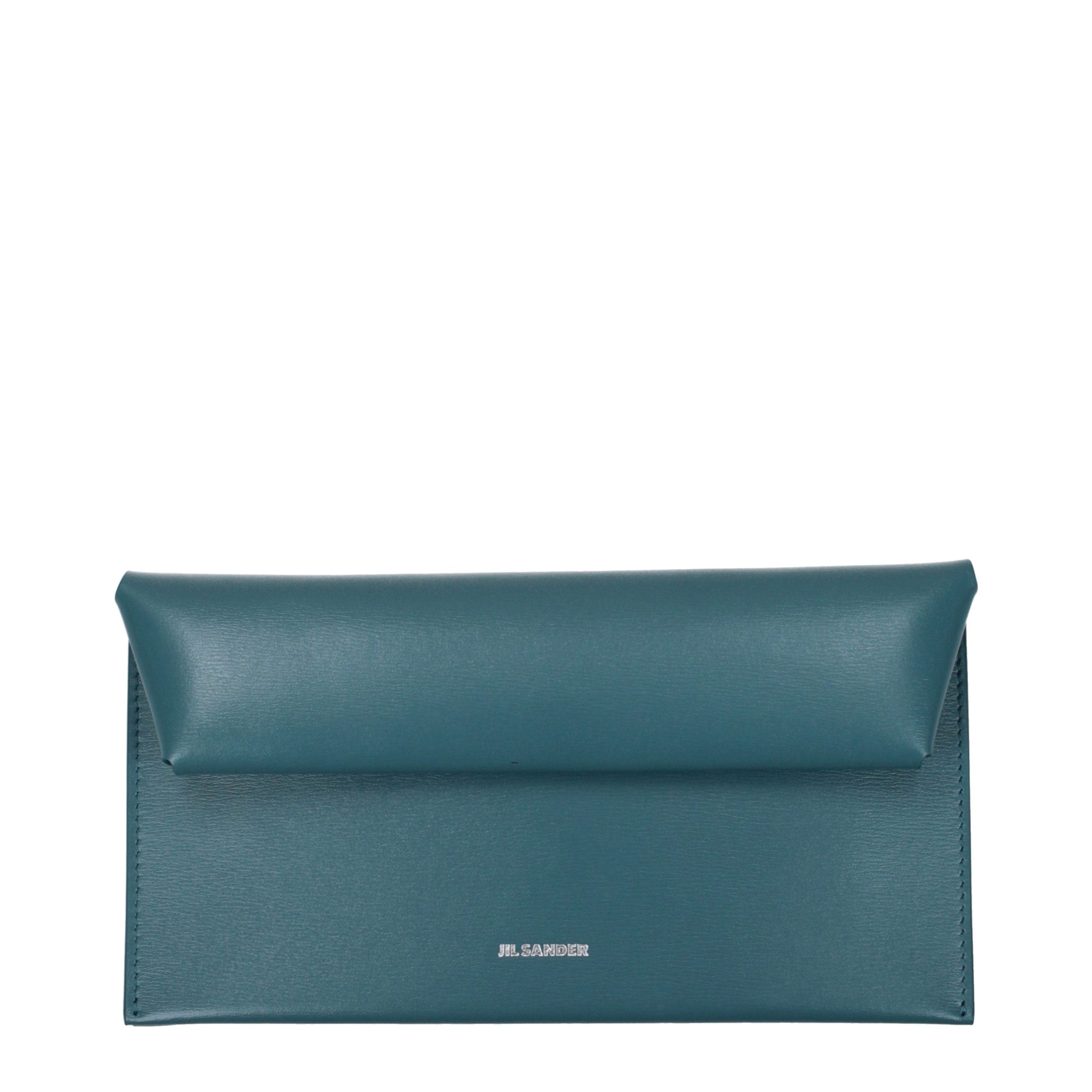 Classic Blue Leather Wallet