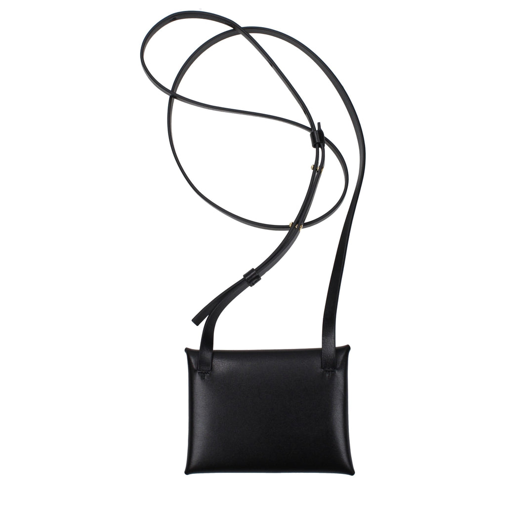 Grained Leather Crossbody Bag