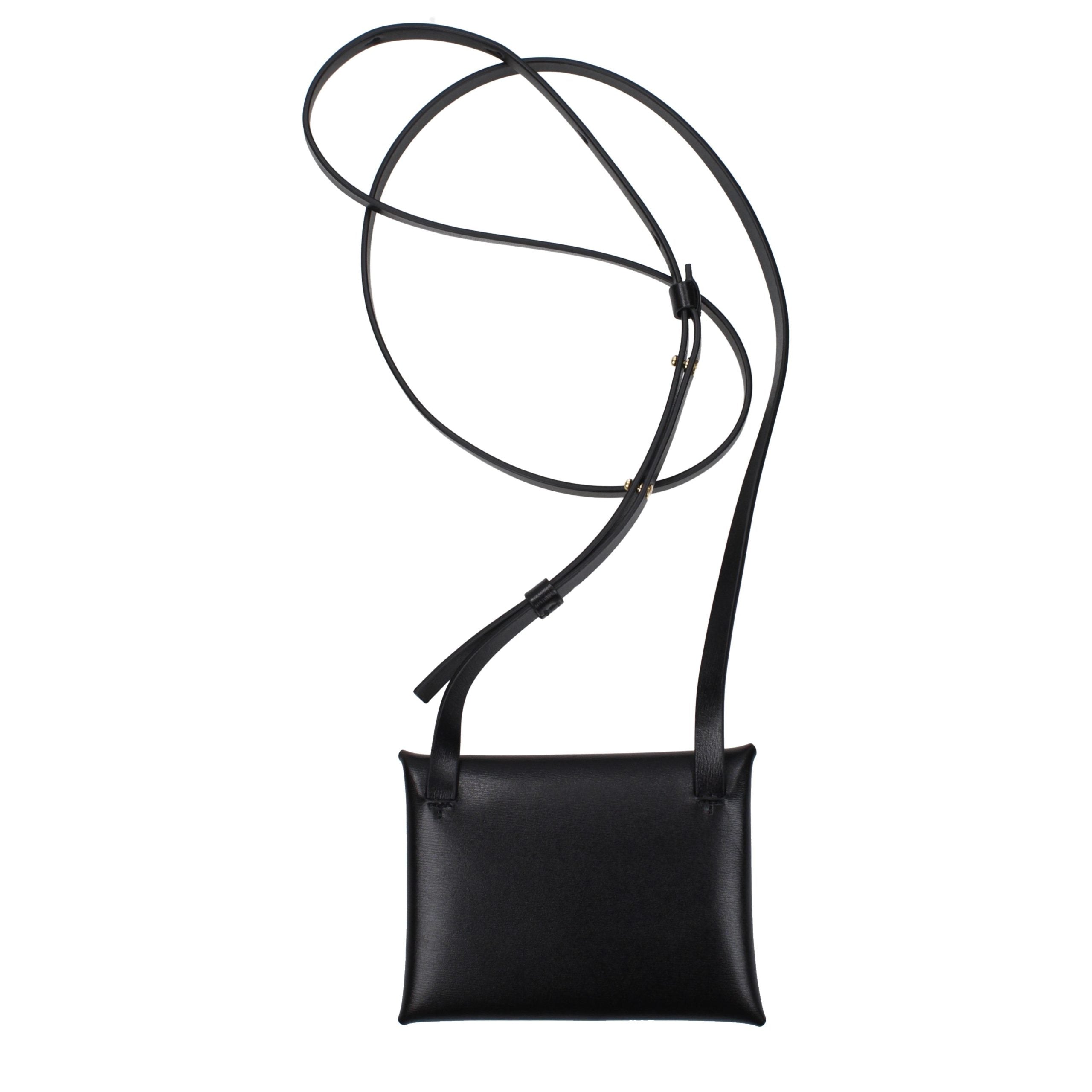 Grained Leather Crossbody Bag