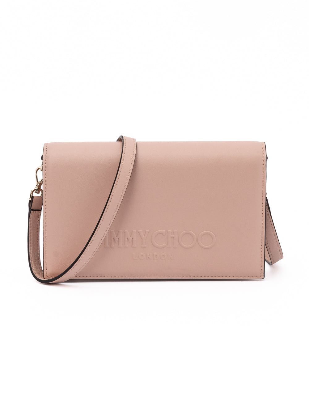 Powder Pink Avenue Calf Leather Shoulder Bag