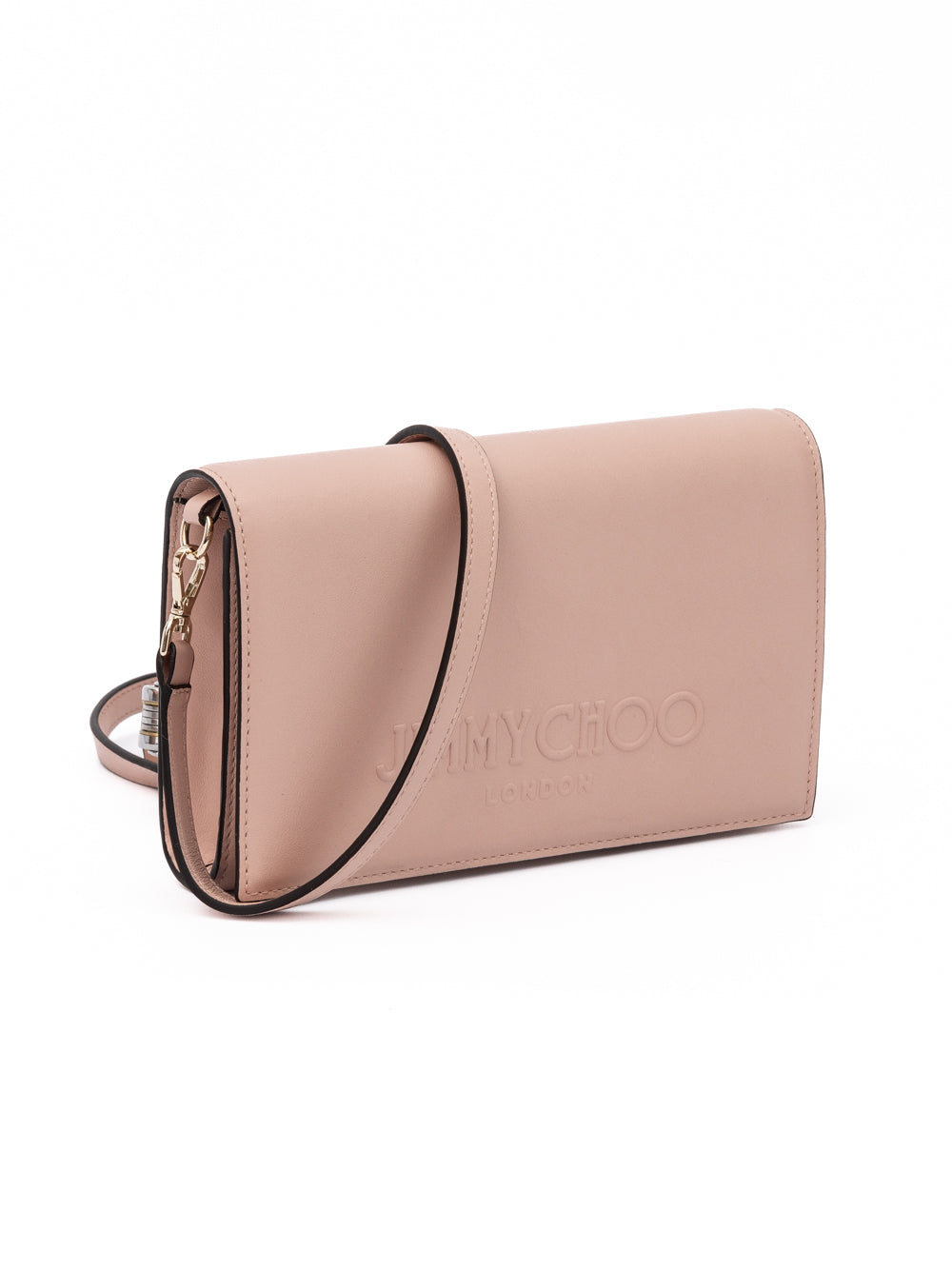 Powder Pink Avenue Calf Leather Shoulder Bag