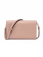 Powder Pink Avenue Calf Leather Shoulder Bag