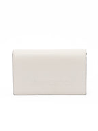 Avenue White Calf Leather Shoulder Bag