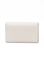 Avenue White Calf Leather Shoulder Bag