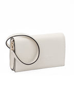 Avenue White Calf Leather Shoulder Bag