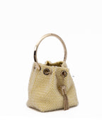 Yellow Bon Bon Micro Crystal Bucket Bag