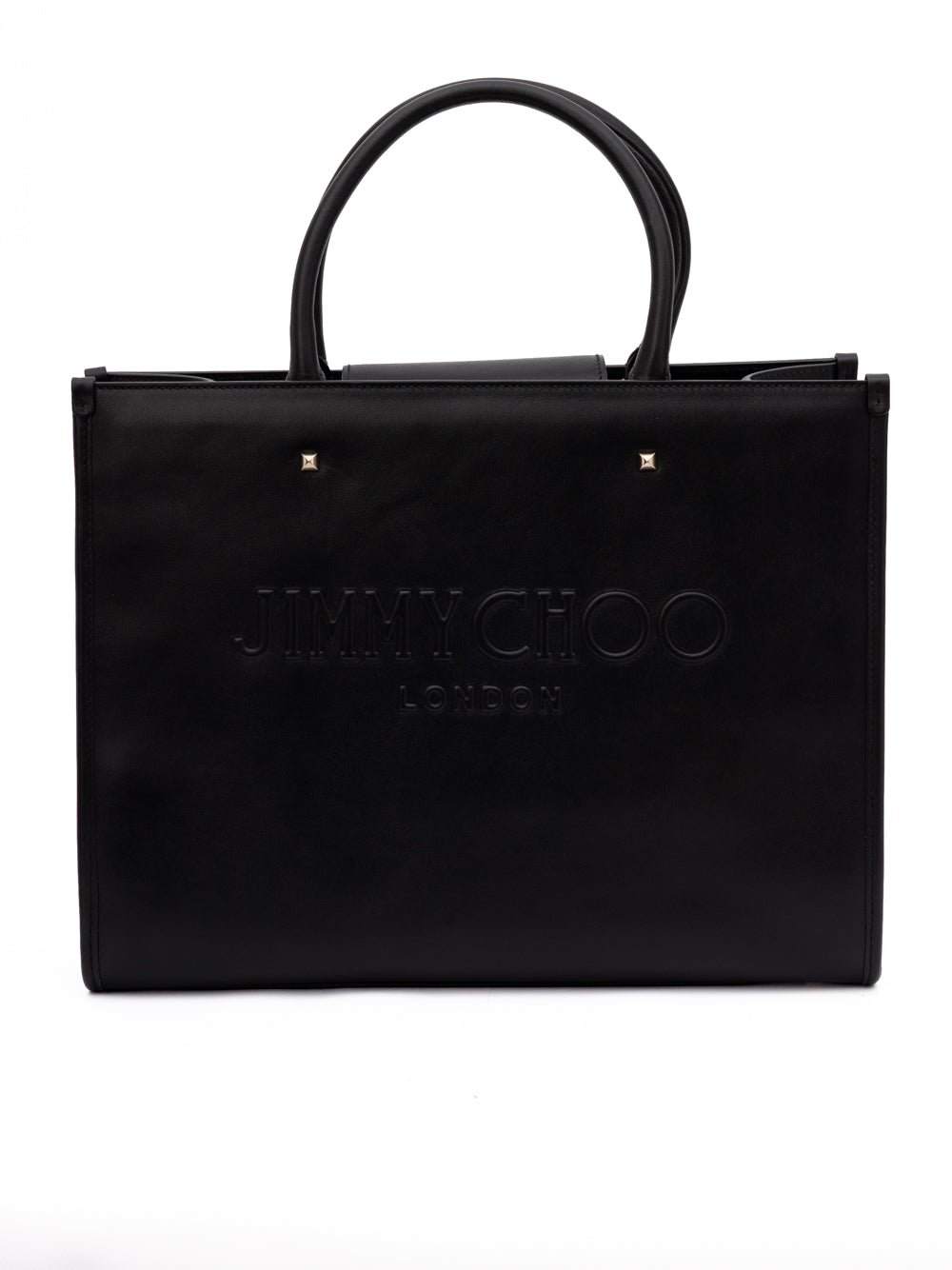 Black Avenue S Calf Leather Tote Bag