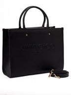 Black Avenue S Calf Leather Tote Bag