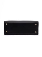 Black Avenue S Calf Leather Tote Bag