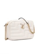 White Nappa Leather Avenue Camera Crossbody Bag