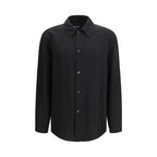 Chevron Viscose Twill Oversize Shirt