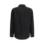 Chevron Viscose Twill Oversize Shirt