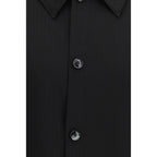 Chevron Viscose Twill Oversize Shirt