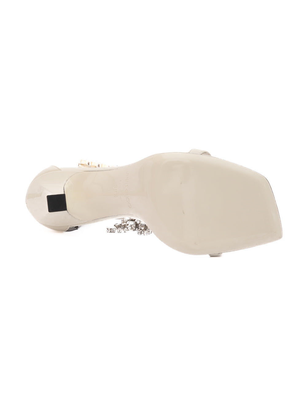 White Patent Leather Verity 100mm Sandals
